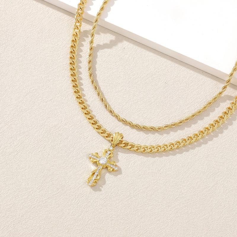 Sorella™ Layered Cross Necklace