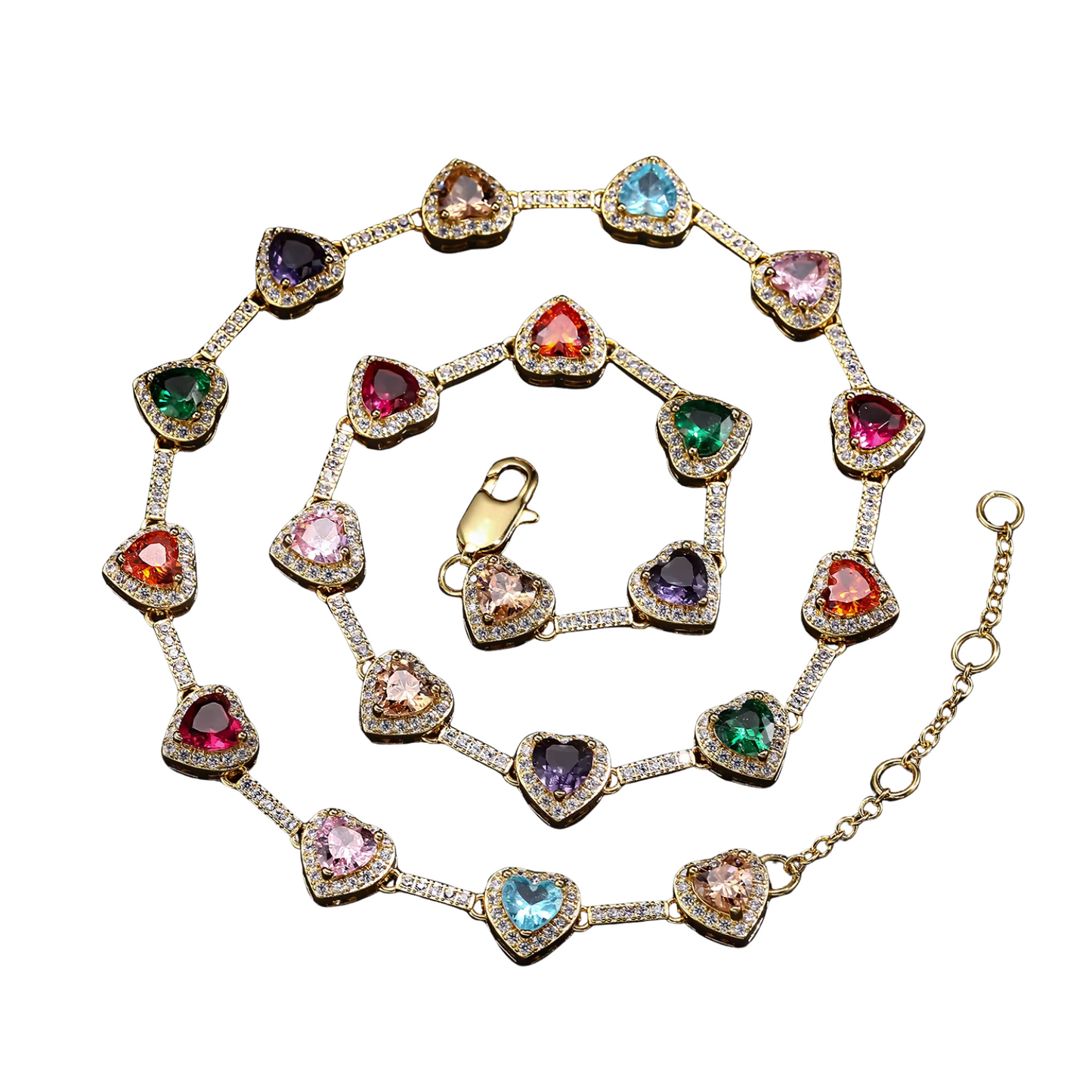 Sorella™ Rainbow Heart Necklace